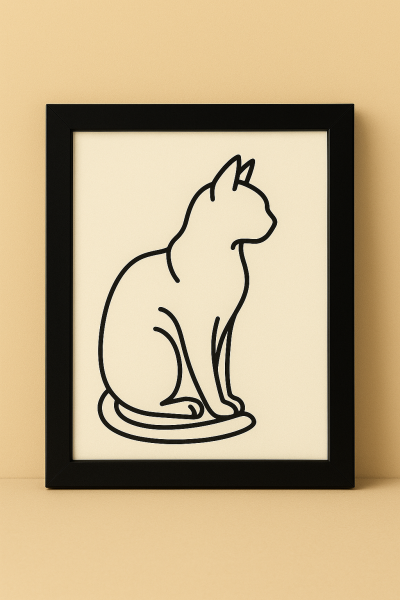 Stille Beobachterin - Line Art