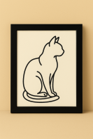 Stille Beobachterin - Line Art